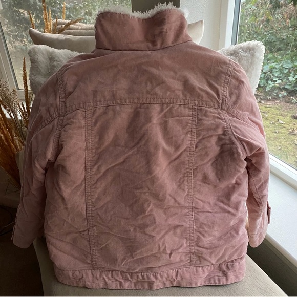 Adorable,SO Soft,Like New,Pink,Fine Corduroy Jacket Coat H&M Sz 4-5 - Picture 9 of 12